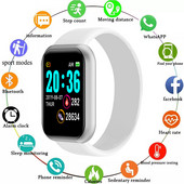 Y68 Smart Watch Pulzusszám Vérnyomás Vér Oxigén Monitoring Többfunkciós Emlékeztető Alvásfigyelés