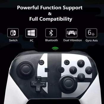 Ασύρματο gamepad Bluetooth για χειριστήριο Nintend Switch Pro Joystick για Switch κονσόλα παιχνιδιών με λαβή 6 αξόνων