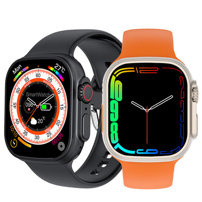 NFC okosóra férfiaknak női 2.02 teljes érintőképernyős vízálló sport fitnesz órák Bluetooth hívás Reloj Hombre férfi okosóra
