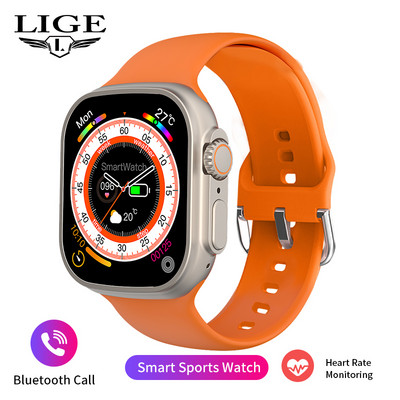 NFC okosóra férfiaknak női 2.02 teljes érintőképernyős vízálló sport fitnesz órák Bluetooth hívás Reloj Hombre férfi okosóra