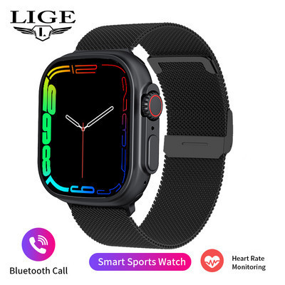 NFC okosóra férfiaknak női 2.02 teljes érintőképernyős vízálló sport fitnesz órák Bluetooth hívás Reloj Hombre férfi okosóra