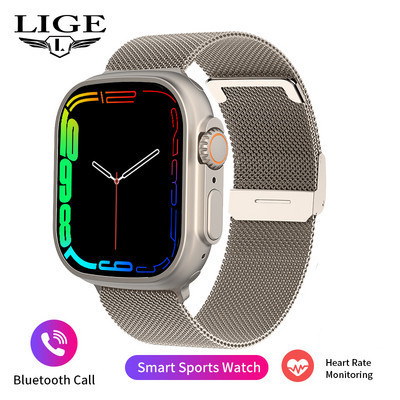 NFC okosóra férfiaknak női 2.02 teljes érintőképernyős vízálló sport fitnesz órák Bluetooth hívás Reloj Hombre férfi okosóra