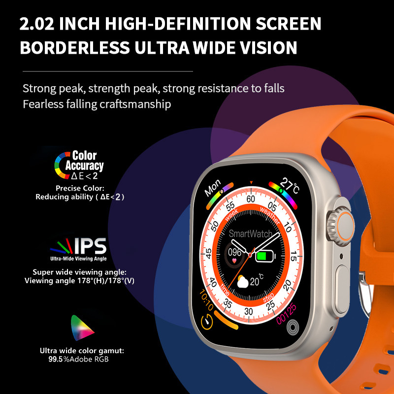 NFC okosóra férfiaknak női 2.02 teljes érintőképernyős vízálló sport fitnesz órák Bluetooth hívás Reloj Hombre férfi okosóra