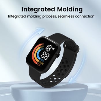 Για Xiaomi 2022 ΝΕΟ Έξυπνο Ρολόι Ανδρικό Γυναικείο Έξυπνο Ρολόι LED Ρολόι Ρολόι Αδιάβροχο Ασύρματη Φόρτιση Ψηφιακό Αθλητικό Ρολόι σιλικόνης