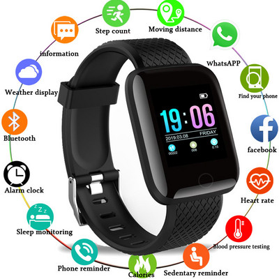 116Plus brățară inteligentă brățară sport D13 brățară cu ecran colorat pedometru sport memento Bluetooth ritm cardiac Tensiune arterială
