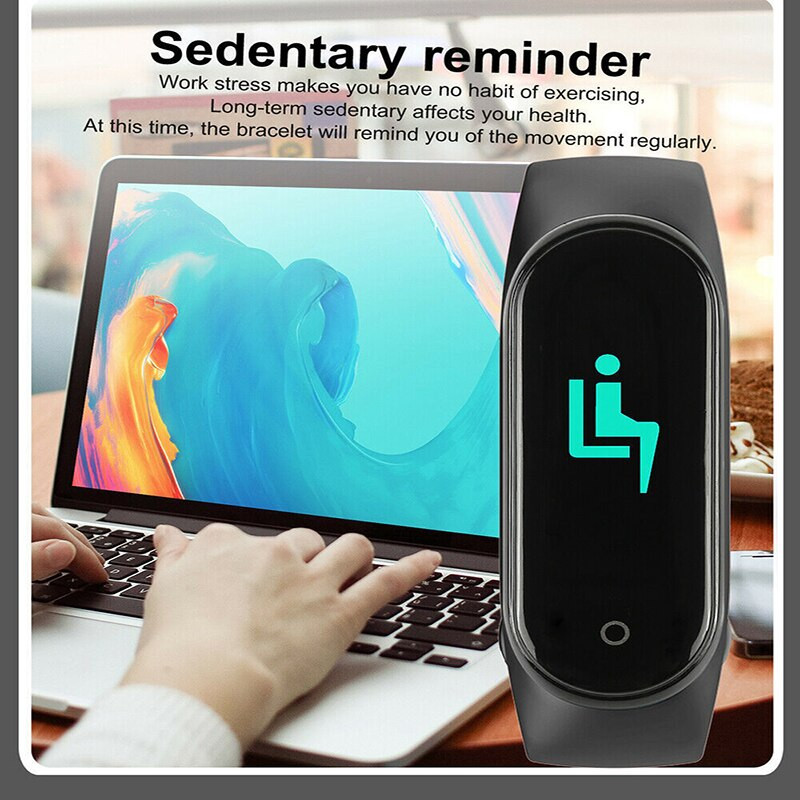 M4 pametna narukvica Praćenje otkucaja srca Krvni tlak Informacije o kisiku u krvi Push Fitness Sport Bluetooth Pedometar Narukvica