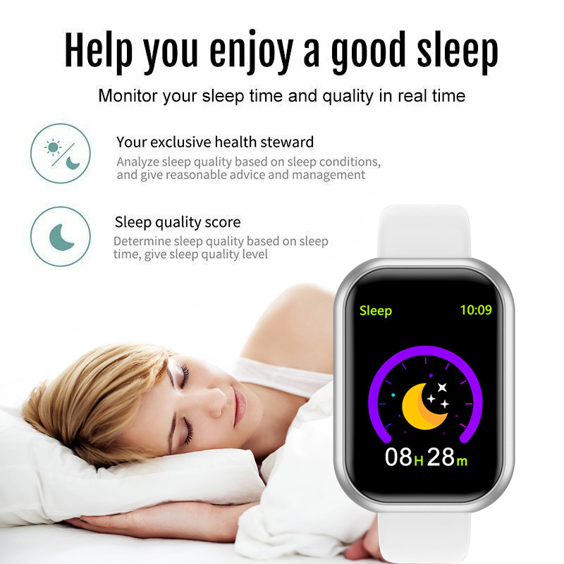 Ceas inteligent Y68 Frecvența cardiacă Tensiunea arterială Monitorizarea oxigenului din sânge Memento multifuncțional Monitorizarea somnului