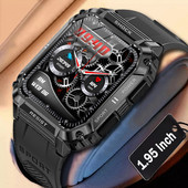 Έξυπνο ανδρικό ρολόι αδιάβροχο εξωτερικού χώρου 1,95" 100+Sport Mode Fitness Tracker 2023 Νέο Smartwatch Bluetooth Κλήση 400 mAh Μεγάλη μπαταρία