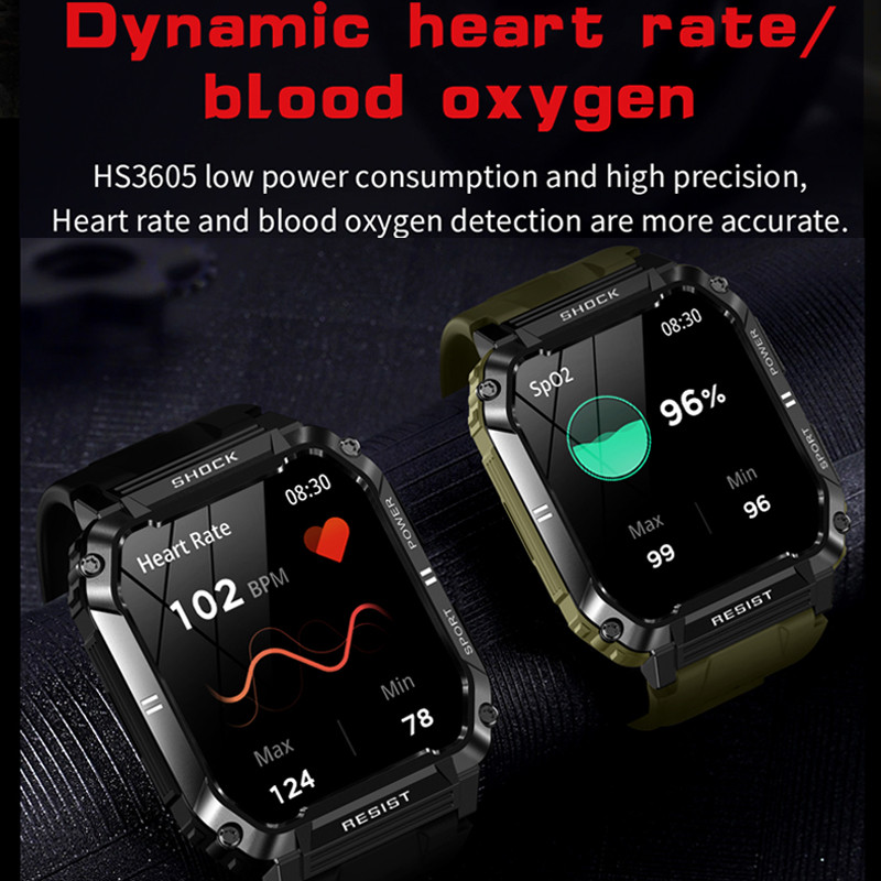 Έξυπνο ανδρικό ρολόι αδιάβροχο εξωτερικού χώρου 1,95" 100+Sport Mode Fitness Tracker 2023 Νέο Smartwatch Bluetooth Κλήση 400 mAh Μεγάλη μπαταρία