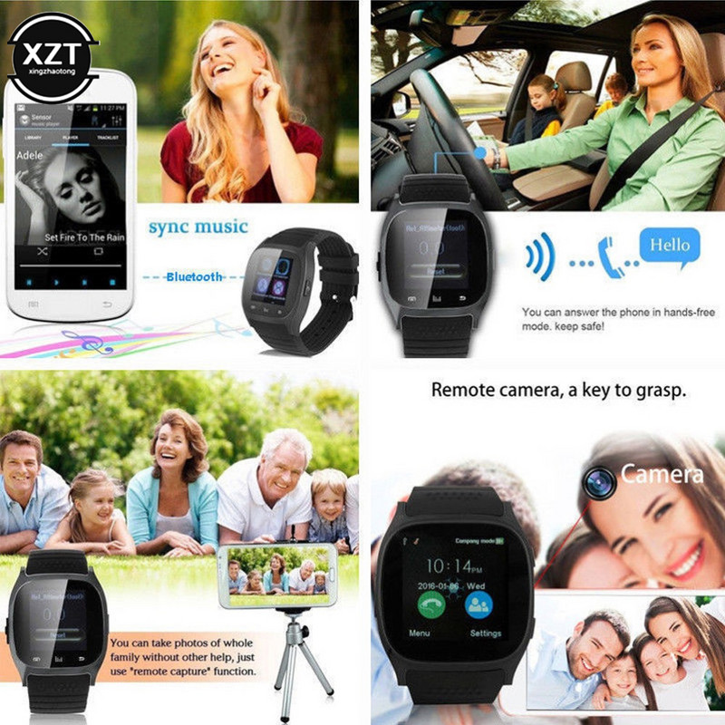 T8 pametni sat 1 58 inčni LCD zaslon osjetljiv na dodir Sportski poziv Glazba Pedometar Fitness Tracker Daljinski upravljač Pametni sat za lociranje