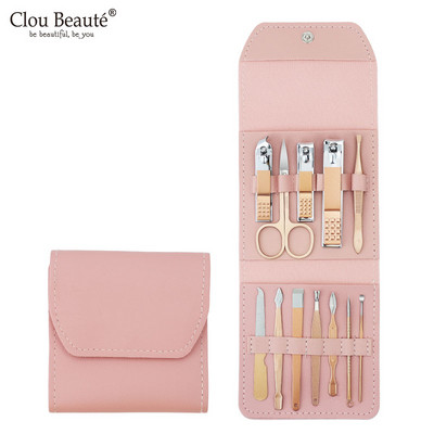 Clou Beaute Professional Nail Art Cutter Cutter Set de instrumente 4p/18p/set Manichiură Clipper Cuticule Foarfece Oțel inoxidabil Pedichiură