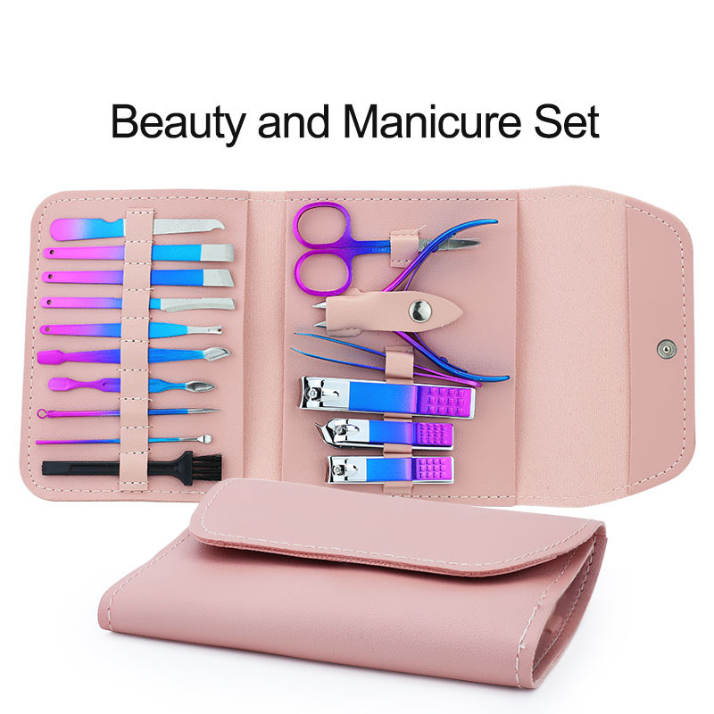 Clou Beaute Professional Nail Art Cutter Cutter Set de instrumente 4p/18p/set Manichiură Clipper Cuticule Foarfece Oțel inoxidabil Pedichiură