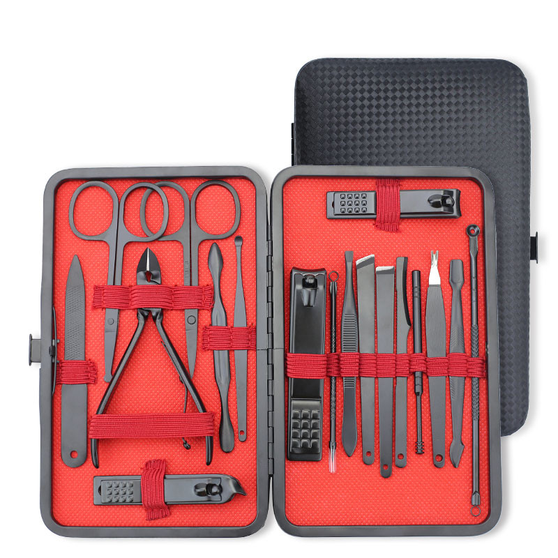 Clou Beaute Professional Nail Art Cutter Cutter Set de instrumente 4p/18p/set Manichiură Clipper Cuticule Foarfece Oțel inoxidabil Pedichiură