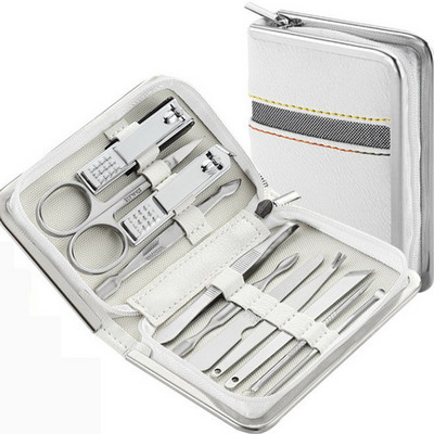 Manikiūro rinkinys pedikiūro rinkinys 26 dalių manikiūro rinkinys Profesionalios nagų kirpimo mašinėlės, nerūdijančio plieno nagų priežiūros rinkinys pedikiūro rinkinys dovanai