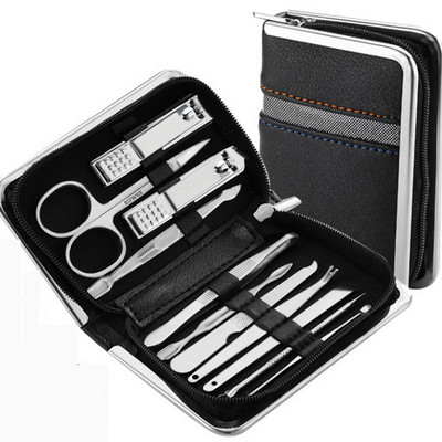 Set manichiură Kit pedichiură 26 piese Kit manichiură Dispozitive profesionale pentru unghii, Kit de îngrijire a unghiilor din oțel inoxidabil Set pedichiură pentru cadou