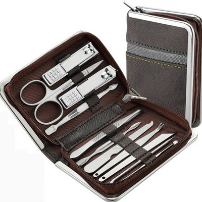 Manikiūro rinkinys pedikiūro rinkinys 26 dalių manikiūro rinkinys Profesionalios nagų kirpimo mašinėlės, nerūdijančio plieno nagų priežiūros rinkinys pedikiūro rinkinys dovanai