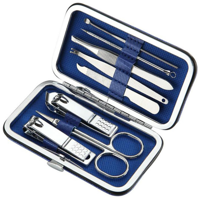 8 kom/set Nove škare za nokte Set za pedikuru Prijenosni pribor za putnu higijenu Rezač za nokte od nehrđajućeg čelika Set alata za manikuru Žene Muškarci