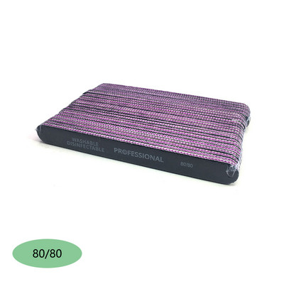 50 vnt/sl. Lenktos nagų dildės 80/100/180 Black Curved Banana Buffer Nail Art Manikiūro pedikiūras Poliravimo buferis Įrankiai Lime a Ongle