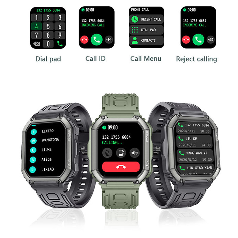 2022. aasta uus Bluetoothi kõne Nutikell meeste multifunktsionaalne spordirežiim Fitness Tracker GPS Liikumisrada Kohandatud numbriga meeste nutikell