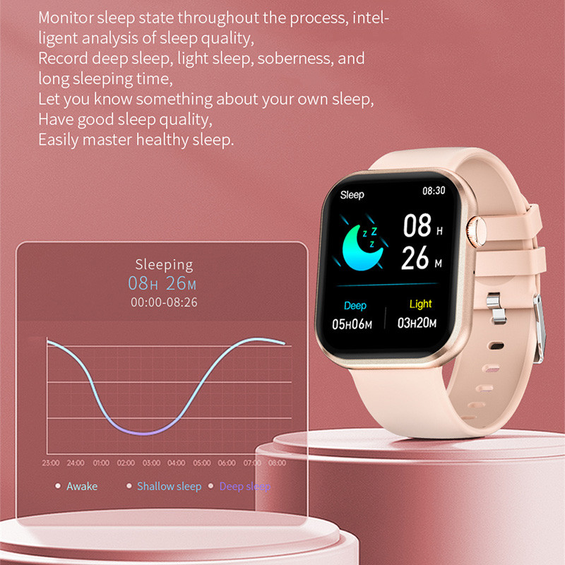 Sirdsdarbības monitors Viedais pulkstenis Vīriešu Sieviešu Laika ziņas Push 2023 Bluetooth Zvanu Mūzikas vadība Viedpulkstenis Kamera Tālvadības Pulksteņi Pulksteņi