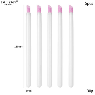 Pix de slefuit Cuarț Dead Skin Remover Pile de unghii Stick de lustruit 5buc