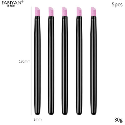 Pix de slefuit Cuarț Dead Skin Remover Pile de unghii Stick de lustruit 5buc