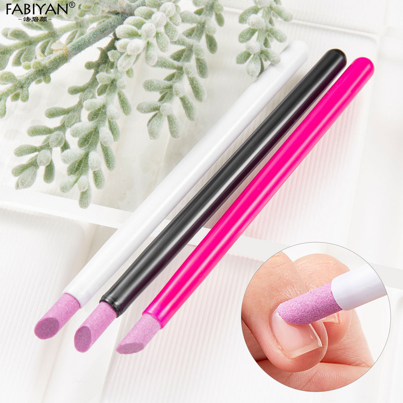 Pix de slefuit Cuarț Dead Skin Remover Pile de unghii Stick de lustruit 5buc