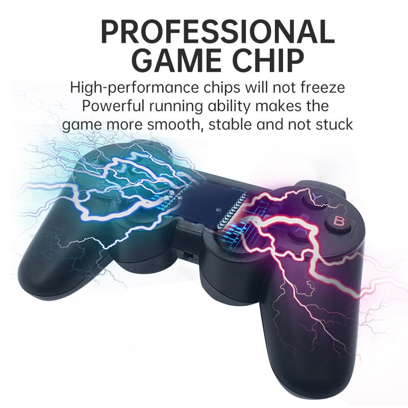 Consola de jocuri video 32GB 64GB Jocuri încorporate Consolă de jocuri portabilă Controler fără fir Game Stick pentru PS1 GBA MAME GB MD