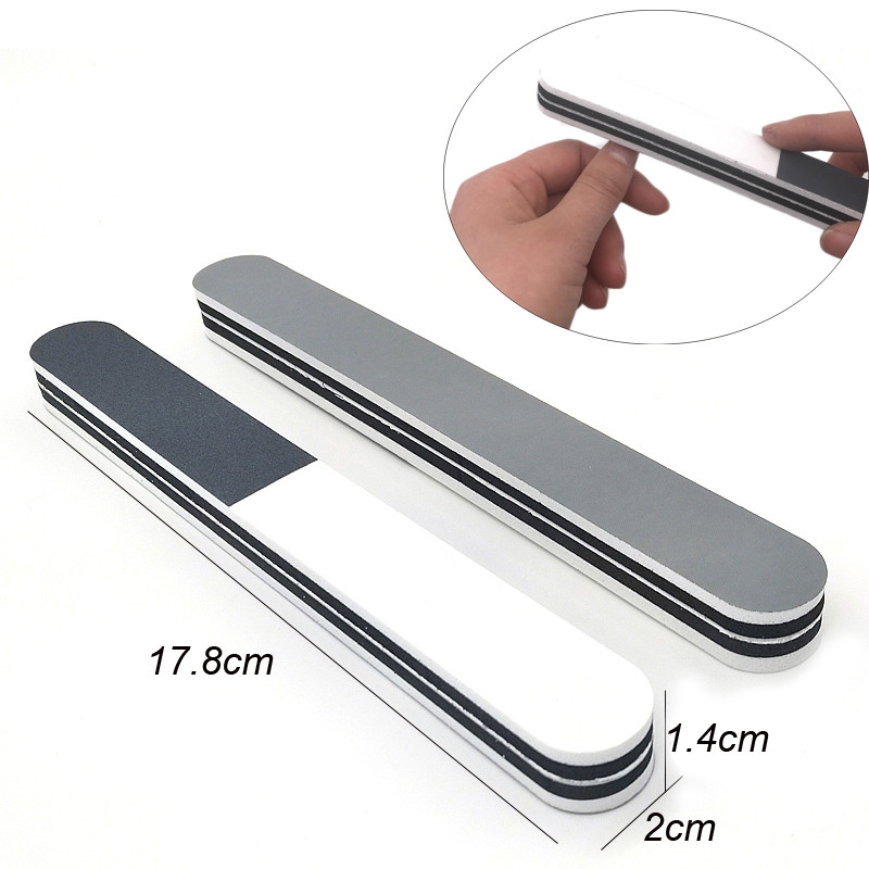 8 buc/set tampon pentru pile de unghii cu gel UV pentru oja tampon perie de curățare blocuri pile de unghii împingător cuticule truse de instrumente pentru manichiură cu cutie VIP