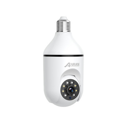ANRAN 1080P WIFI IP E27 Bec Cameră de securitate Supraveghere 360° Urmărire automată Full Color Viziune nocturnă PTZ în aer liber Wireless
