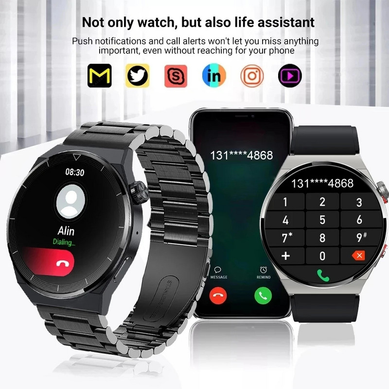 2023 NFC Smart Watch GT3 Pro Wireless Charging Smartwatch Bluetooth Calls IP68 Waterproof Sport Fitness Watch For Huawei Xiaomi