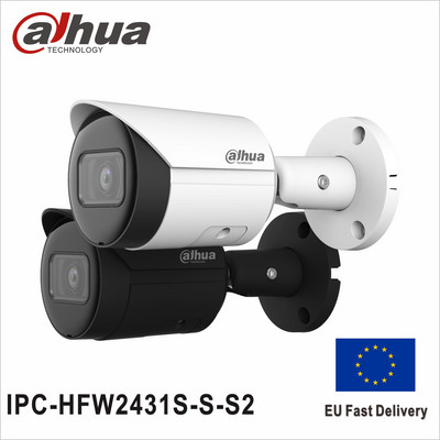 Dahua starptautiskā versija IPC-HFW2431S-S-S2 4MP IP kamera iebūvēta sd kartes slots CCTV POE P2P IR30M IP67 kamera
