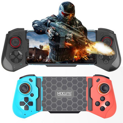 Pentru Mocute060 Gamepad fără fir Bluetooth Controler de jocuri în mod dublu Joystick pentru mâner de joc extensibil pentru telefoane mobile PC Computer