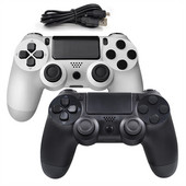 Gamepad cu fir/fără fir Controler de joc cu vibrații duble pe 6 axe Gamepad Bluetooth cu panou tactil Telecomandă pentru consolă pentru PS4