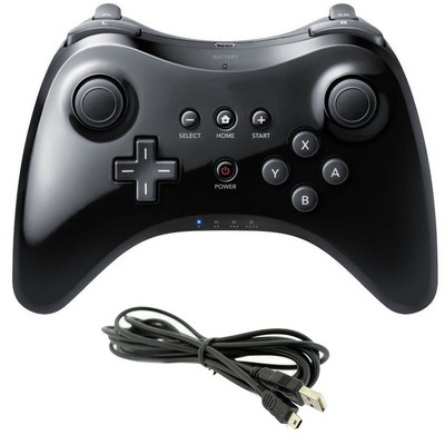 Controler wireless Classic Pro Joystick Gamepad pentru Nintend wii U Pro cu cablu USB Controler wireless