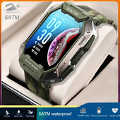 Ceas inteligent nou 2022, în aer liber, cu ecran HD de 1,71 inchi, ceasuri inteligente sport, monitorizare ritm cardiac 5ATM, ceas inteligent Bluetooth impermeabil pentru bărbați