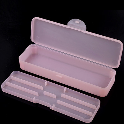Dvoslojni alati za uređenje noktiju Kutija za pohranu Pincete Škare Četkice za nokte Olovke za poliranje Pufer turpija za nokte Pravokutna kutija za pohranu