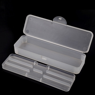 Dvoslojni alati za uređenje noktiju Kutija za pohranu Pincete Škare Četkice za nokte Olovke za poliranje Pufer turpija za nokte Pravokutna kutija za pohranu