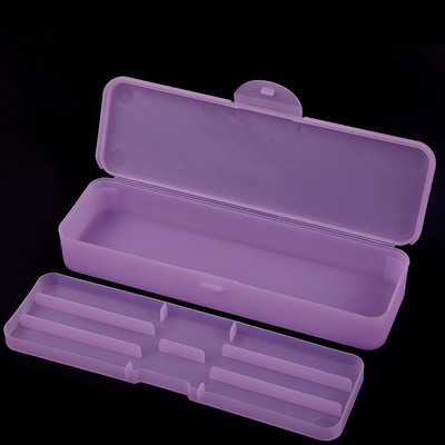 Dvoslojni alati za uređenje noktiju Kutija za pohranu Pincete Škare Četkice za nokte Olovke za poliranje Pufer turpija za nokte Pravokutna kutija za pohranu