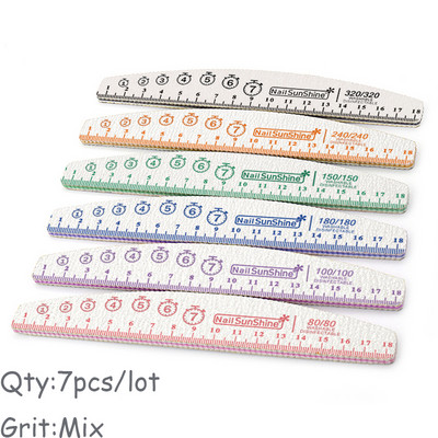 7 buc/lot pile de unghii 80 100 150 180 240 320 pile tampon de șlefuit pentru pedichiură șmirghel puternic Accesorii profesionale pentru unghii