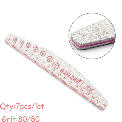 7 buc/lot pile de unghii 80 100 150 180 240 320 pile tampon de șlefuit pentru pedichiură șmirghel puternic Accesorii profesionale pentru unghii