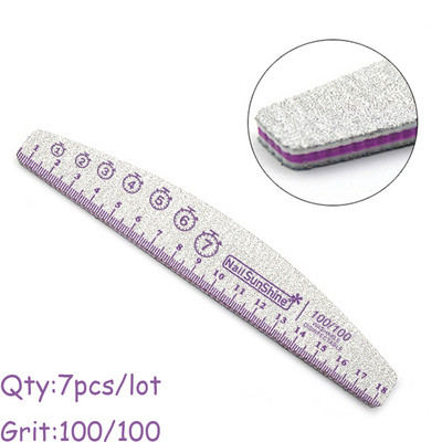 7 buc/lot pile de unghii 80 100 150 180 240 320 pile tampon de șlefuit pentru pedichiură șmirghel puternic Accesorii profesionale pentru unghii