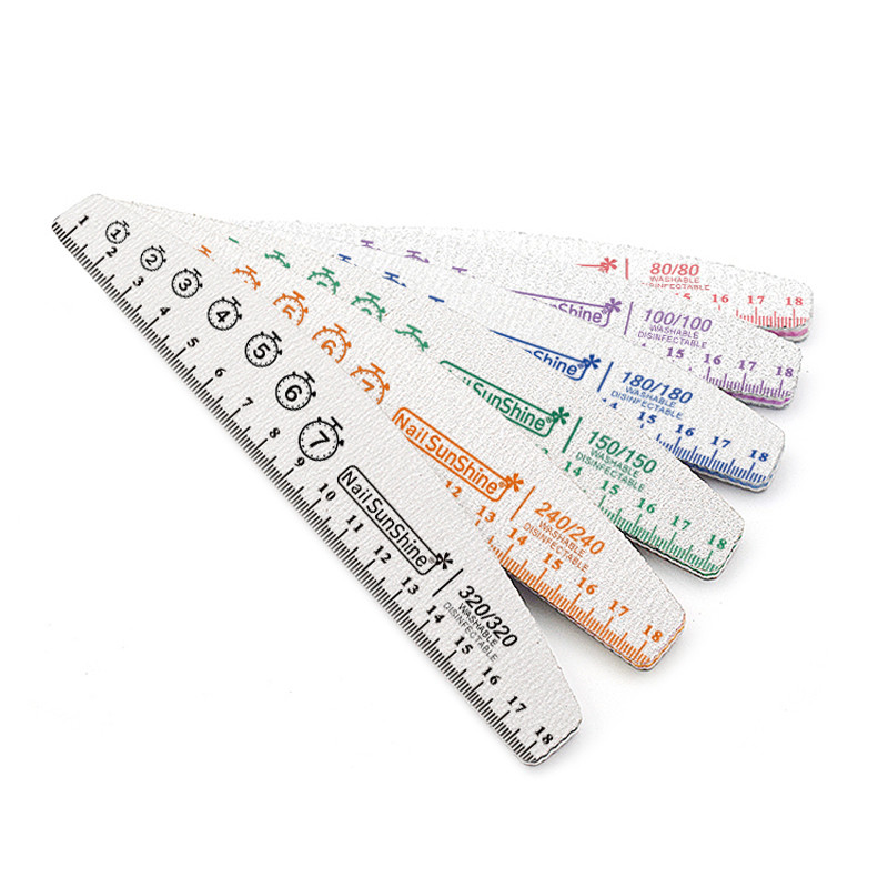 7 buc/lot pile de unghii 80 100 150 180 240 320 pile tampon de șlefuit pentru pedichiură șmirghel puternic Accesorii profesionale pentru unghii