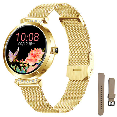 Ceas inteligent impermeabil IP68 Bratara minunata pentru femei Monitor ritm cardiac Monitorizare somn Smartwatch doamnelor Connect IOS Android + Cadou