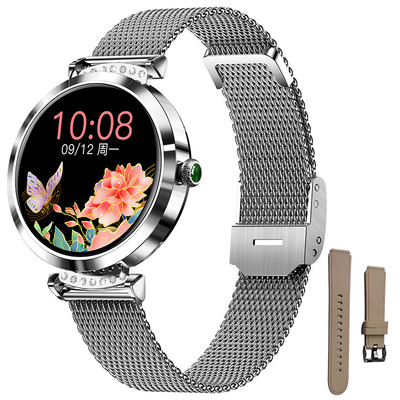 Ceas inteligent impermeabil IP68 Bratara minunata pentru femei Monitor ritm cardiac Monitorizare somn Smartwatch doamnelor Connect IOS Android + Cadou