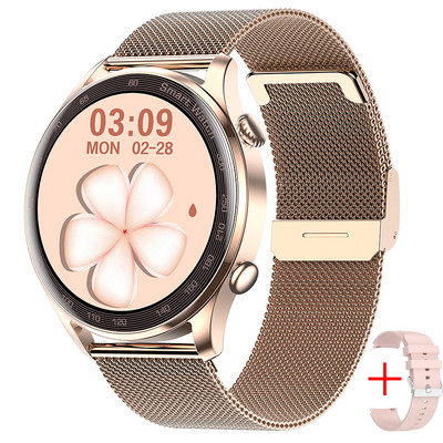 2023 Νέο Bluetooth Call Smart Watch Women Custom Dial Fitness Tracker 1,36" HD 390*390 Pixels Sport Αδιάβροχο Γυναικείο Smartwatch