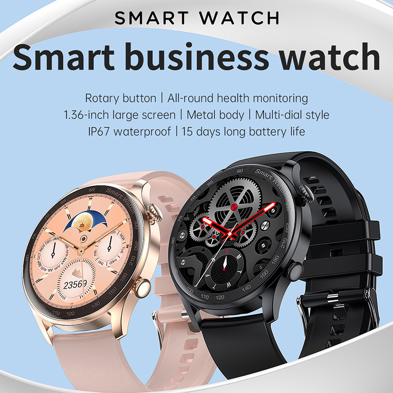 2023 Νέο Bluetooth Call Smart Watch Women Custom Dial Fitness Tracker 1,36" HD 390*390 Pixels Sport Αδιάβροχο Γυναικείο Smartwatch