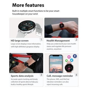 2023 Нов ECG PPG смарт часовник с извършване на разговори Мъже Жени Smartwatch Кръвно налягане Спорт Фитнес Tracke за Android Samsung Apple