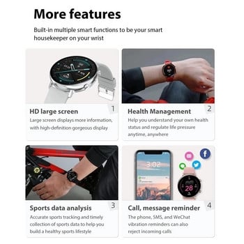 2023 Νέο ECG PPG Έξυπνο ρολόι με Πραγματοποίηση κλήσεων Έλεγχος μουσικής Άνδρες Γυναίκες Έξυπνο ρολόι μέτρησης πίεσης αίματος για Android Samsung Apple