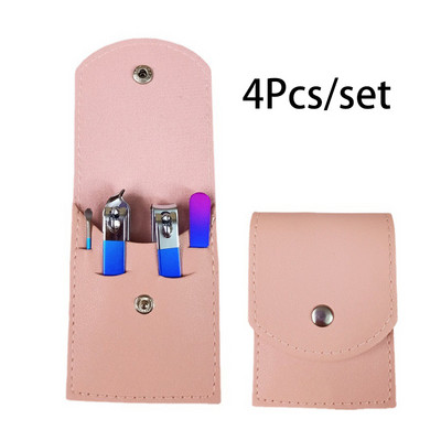 4/12/16 bucăți/set tăietor de unghii din oțel inoxidabil Foarfece de unghii Instrumente multifuncționale de frumusețe pentru tunderea unghiilor Kit de manixura pedichiură